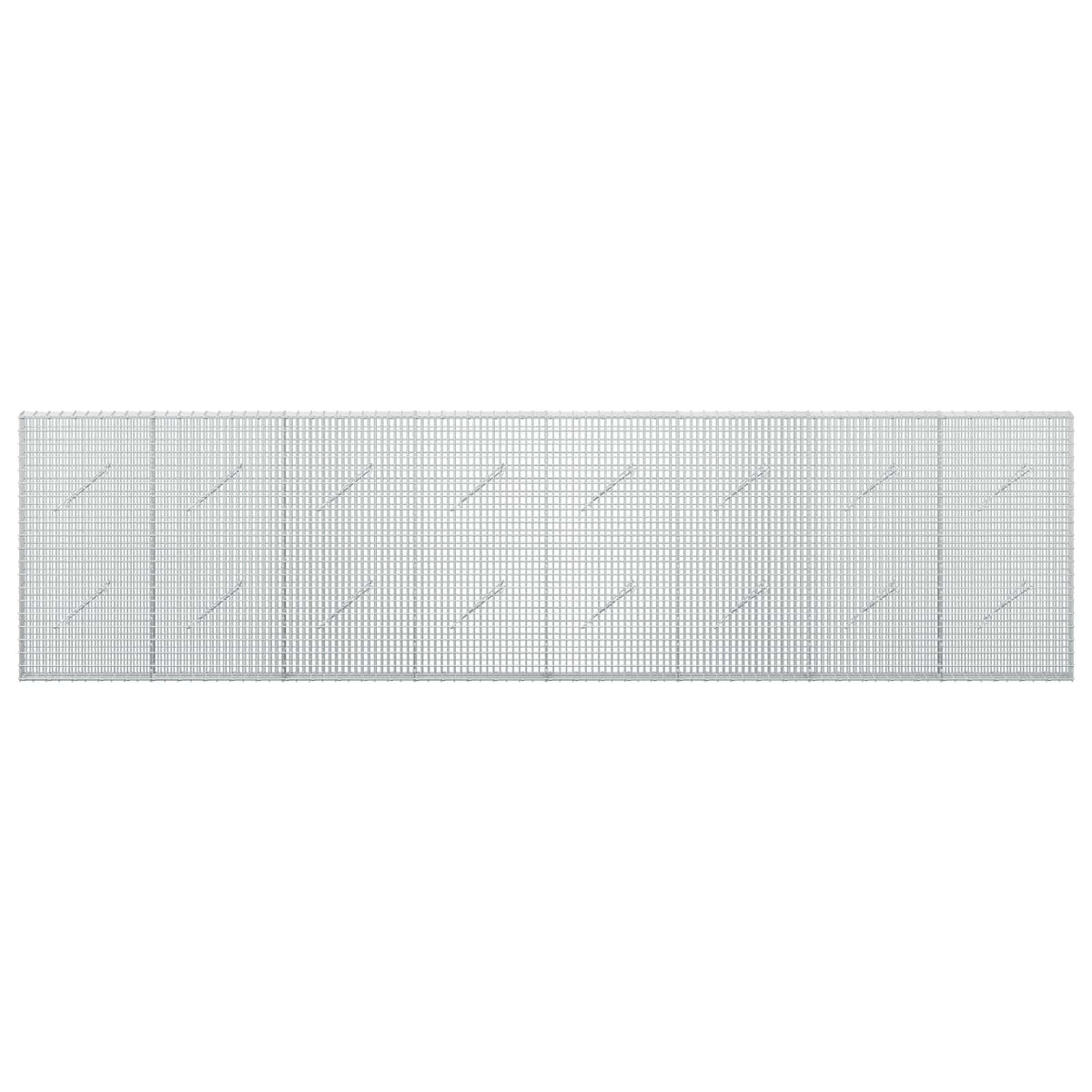 vidaXL Gabion with 5 mm Wire and 5x2.5 cm Mesh 400x10x100 cm 3