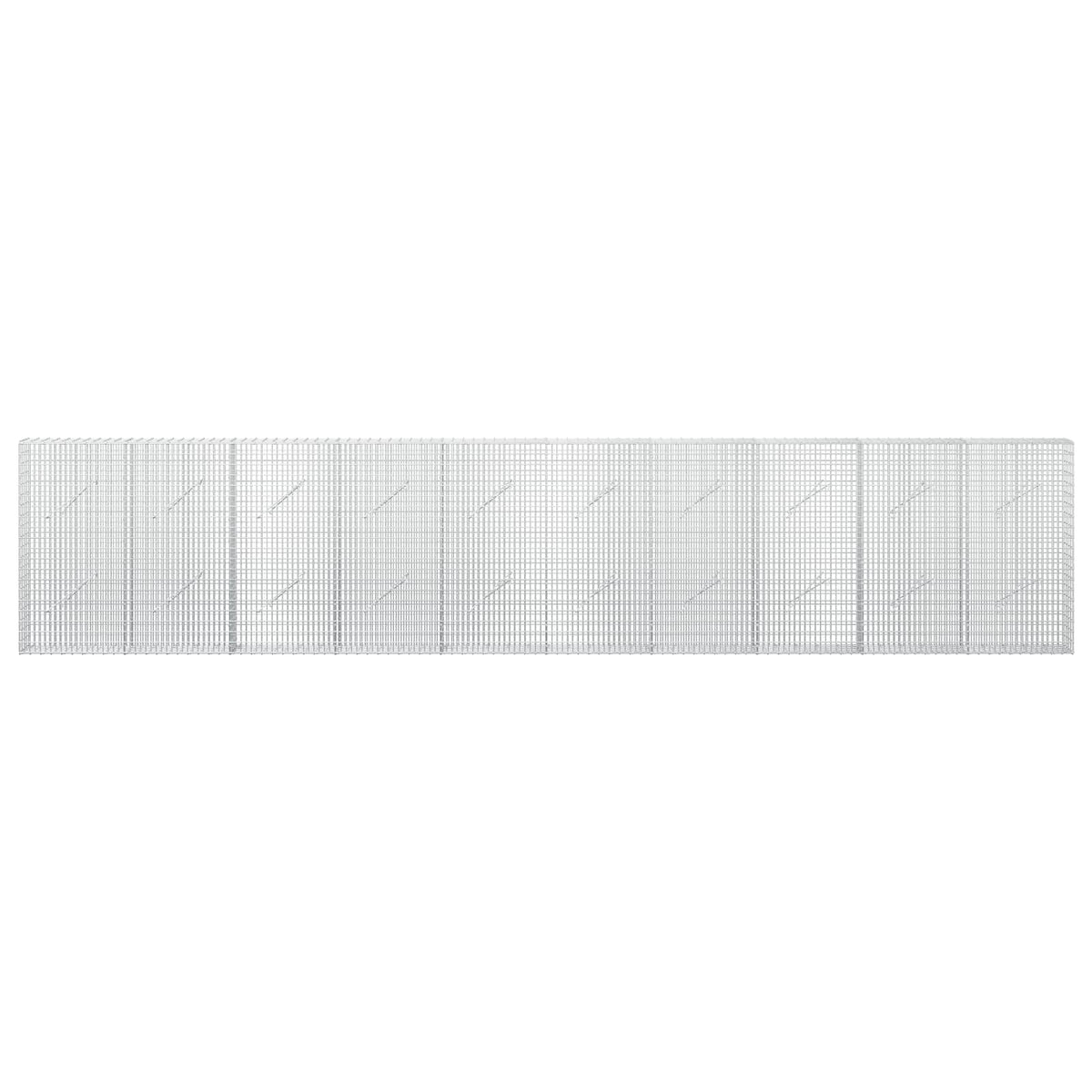 vidaXL Gabion with 5 mm Wire and 5x2.5 cm Mesh 500x10x100 cm 3