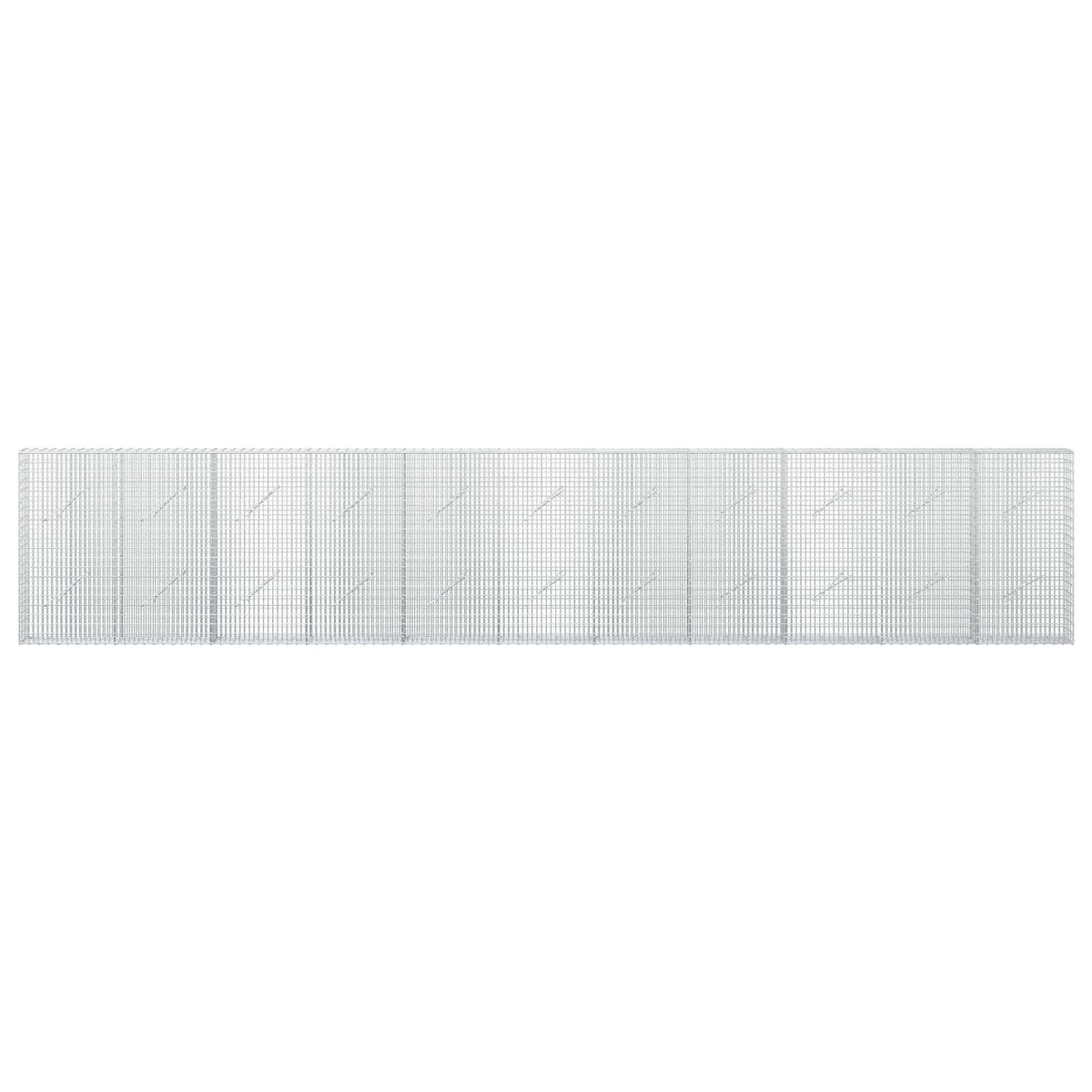vidaXL Gabion with 5 mm Wire and 5x2.5 cm Mesh 550x10x100 cm 3