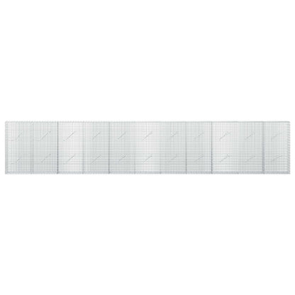 vidaXL Gabion with 5 mm Wire and 5x2.5 cm Mesh 550x10x100 cm 3