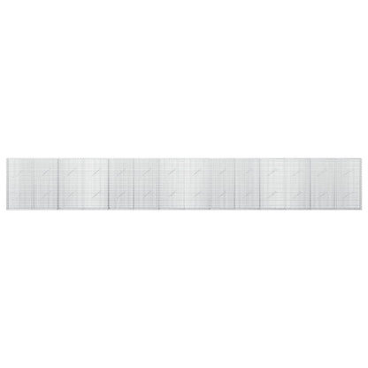 vidaXL Gabion with 5 mm Wire and 5x2.5 cm Mesh 700x10x100 cm 3