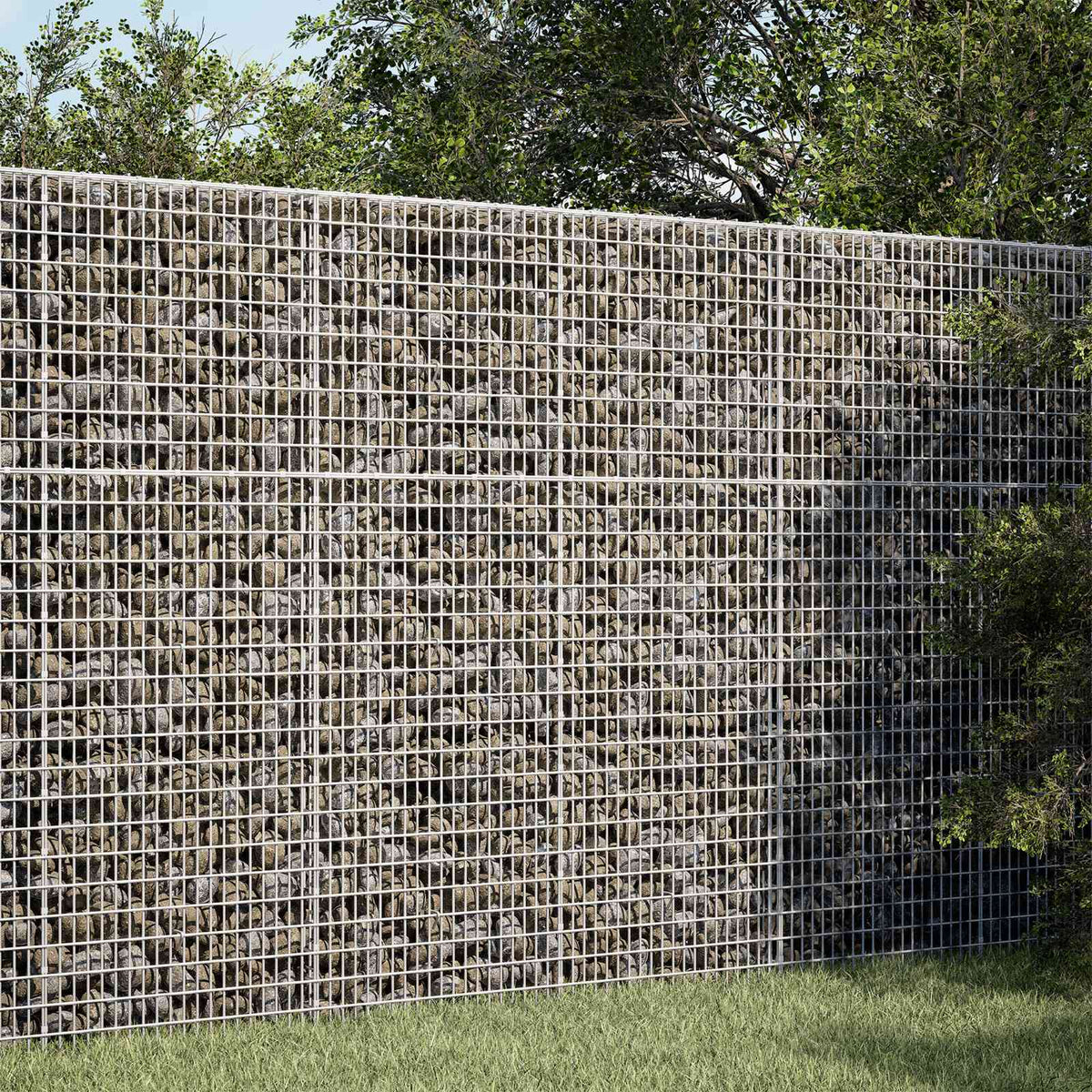 vidaXL Gabion with 5 mm Wire and 5x2.5 cm Mesh 100x10x150 cm