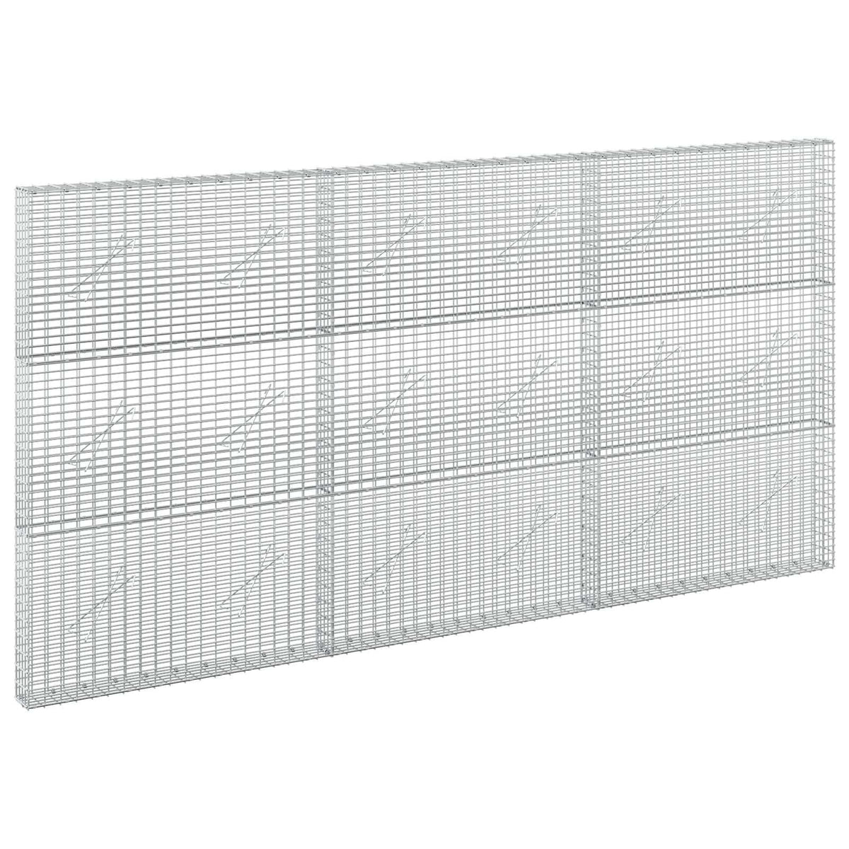 vidaXL Gabion with 5 mm Wire and 5x2.5 cm Mesh 300x10x150 cm 2