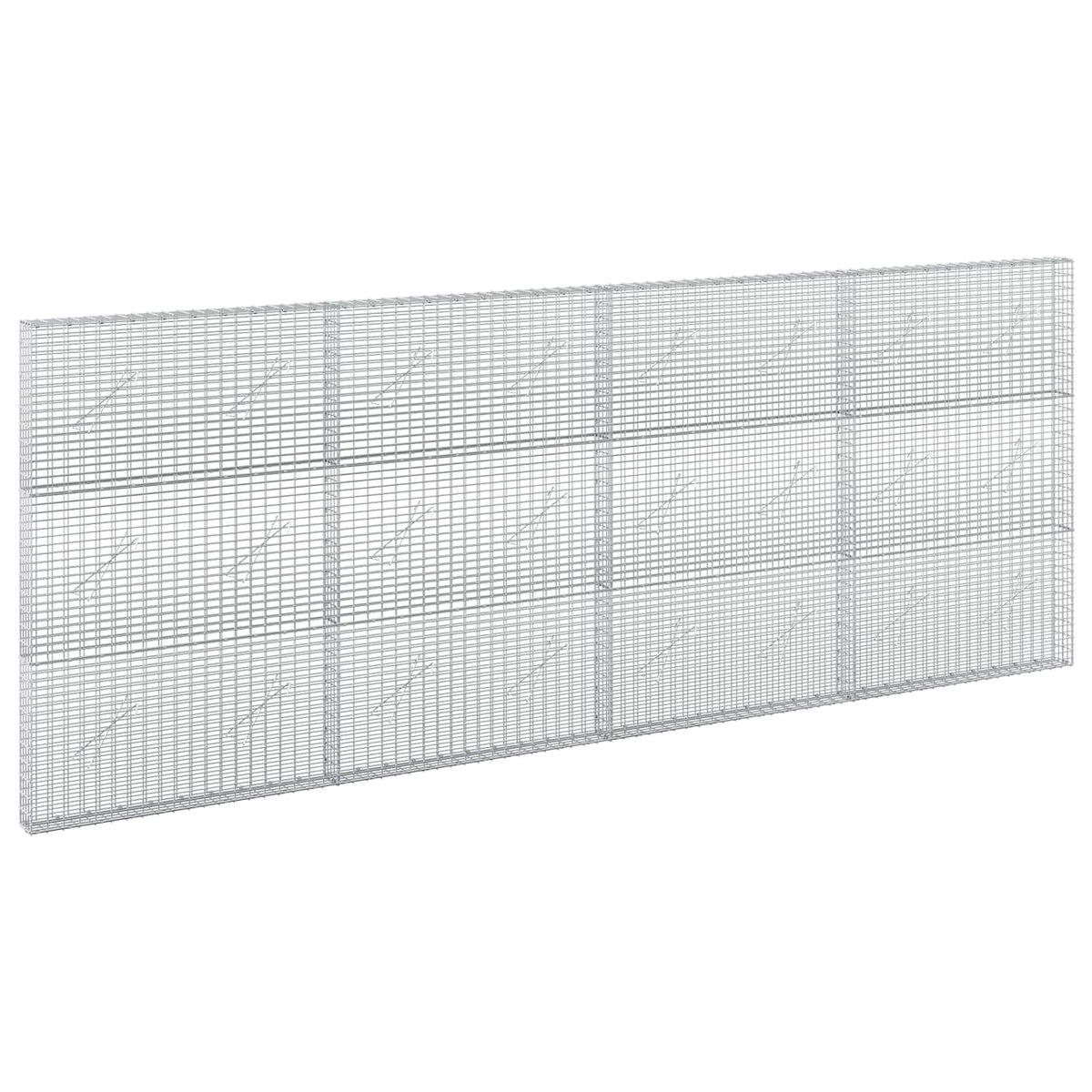 Gabion with 5 mm Wire and 5x2.5 cm Mesh 100x10x150 cm Height 150 cm Thickness 10 cm 400 cm