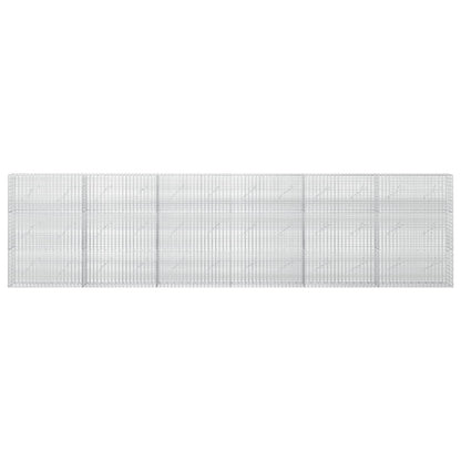 vidaXL Gabion with 5 mm Wire and 5x2.5 cm Mesh 600x10x150 cm 3