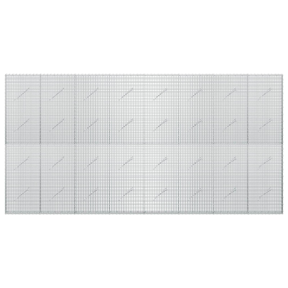 vidaXL Gabion with 5 mm Wire and 5x2.5 cm Mesh 400x10x200 cm 3