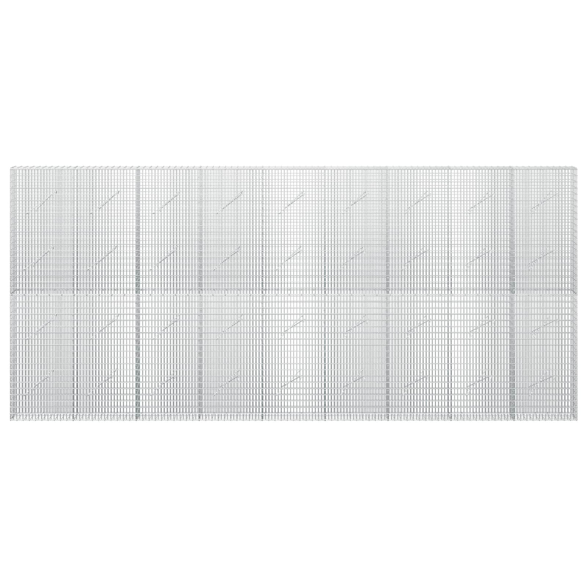 vidaXL Gabion with 5 mm Wire and 5x2.5 cm Mesh 450x10x200 cm 3