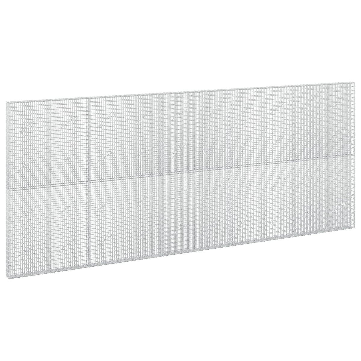 vidaXL Gabion with 5 mm Wire and 5x2.5 cm Mesh 500x10x200 cm 2