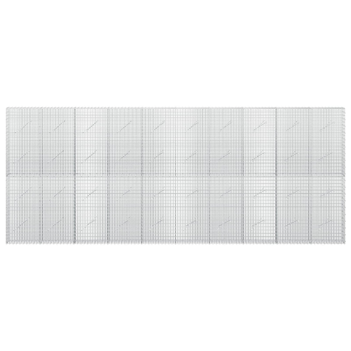 vidaXL Gabion with 5 mm Wire and 5x2.5 cm Mesh 500x10x200 cm 3