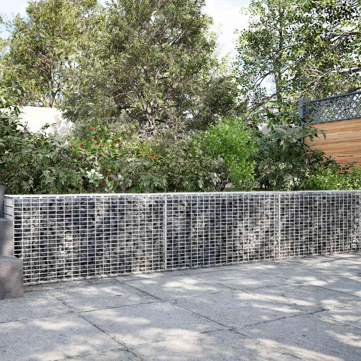 vidaXL Gabion with 5 mm Wire and 5x2.5 cm Mesh 100x20x50 cm