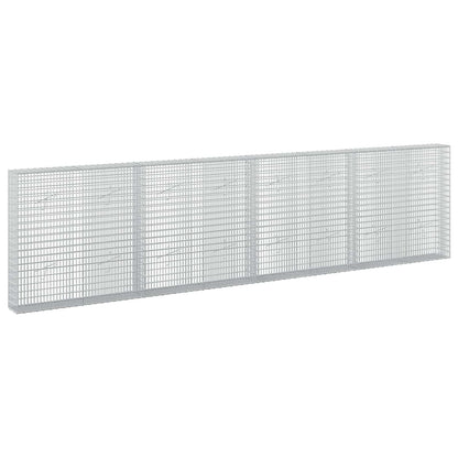 vidaXL Gabion with 5 mm Wire and 5x2.5 cm Mesh 400x20x100 cm 2