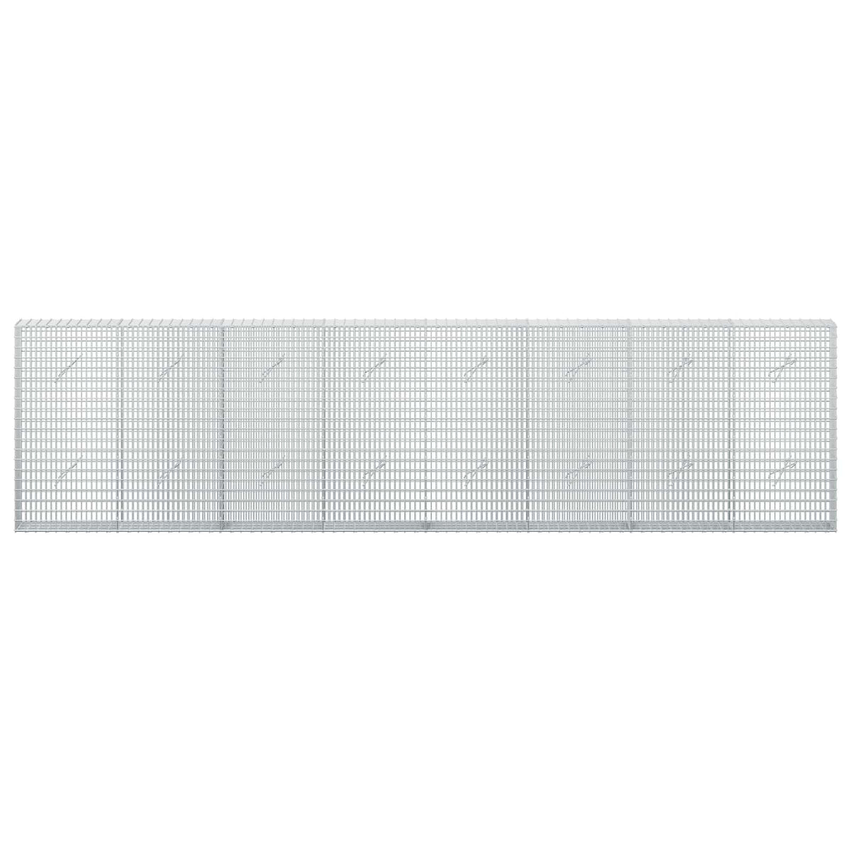 vidaXL Gabion with 5 mm Wire and 5x2.5 cm Mesh 400x20x100 cm 3