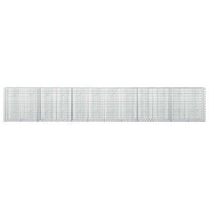 vidaXL Gabion with 5 mm Wire and 5x2.5 cm Mesh 600x20x100 cm 3