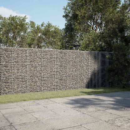vidaXL Gabion with 5 mm Wire and 5x2.5 cm Mesh 500x20x150 cm 1