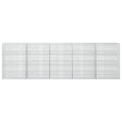 vidaXL Gabion with 5 mm Wire and 5x2.5 cm Mesh 500x20x150 cm 3