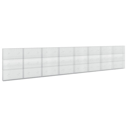 vidaXL Gabion with 5 mm Wire and 5x2.5 cm Mesh 800x20x150 cm 2