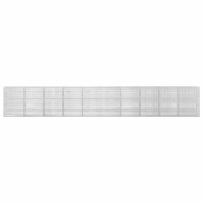 vidaXL Gabion with 5 mm Wire and 5x2.5 cm Mesh 1000x20x150 cm 3