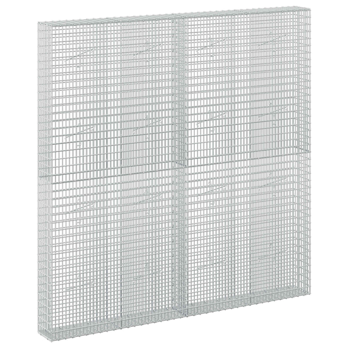 vidaXL Gabion with 5 mm Wire and 5x2.5 cm Mesh 200x20x200 cm 2