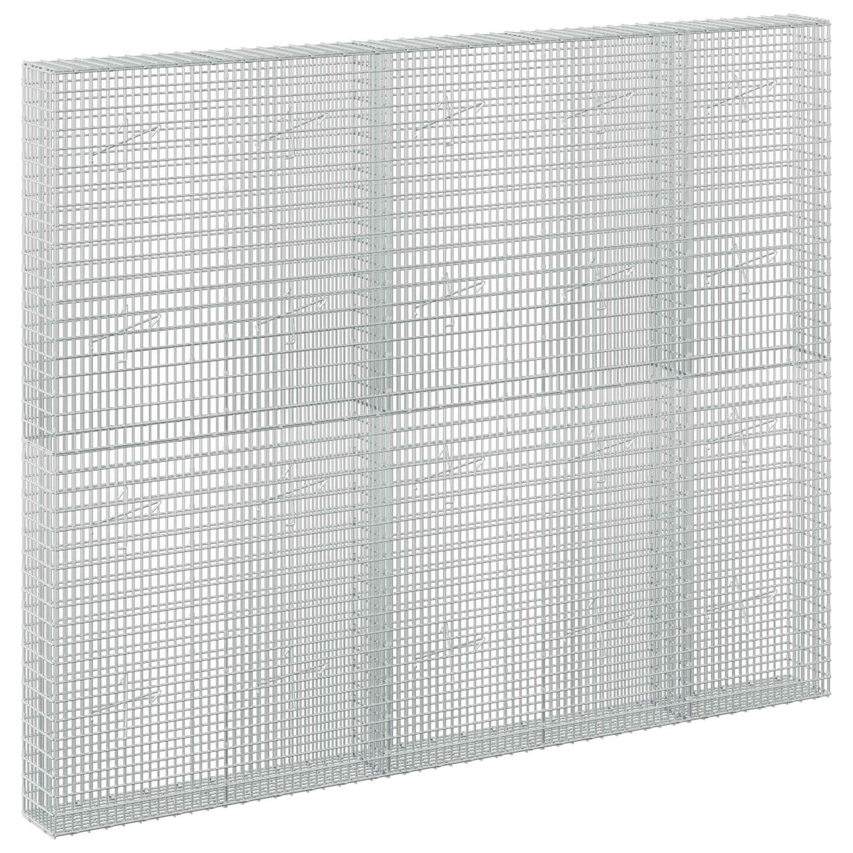 vidaXL Gabion with 5 mm Wire and 5x2.5 cm Mesh 250x20x200 cm 2