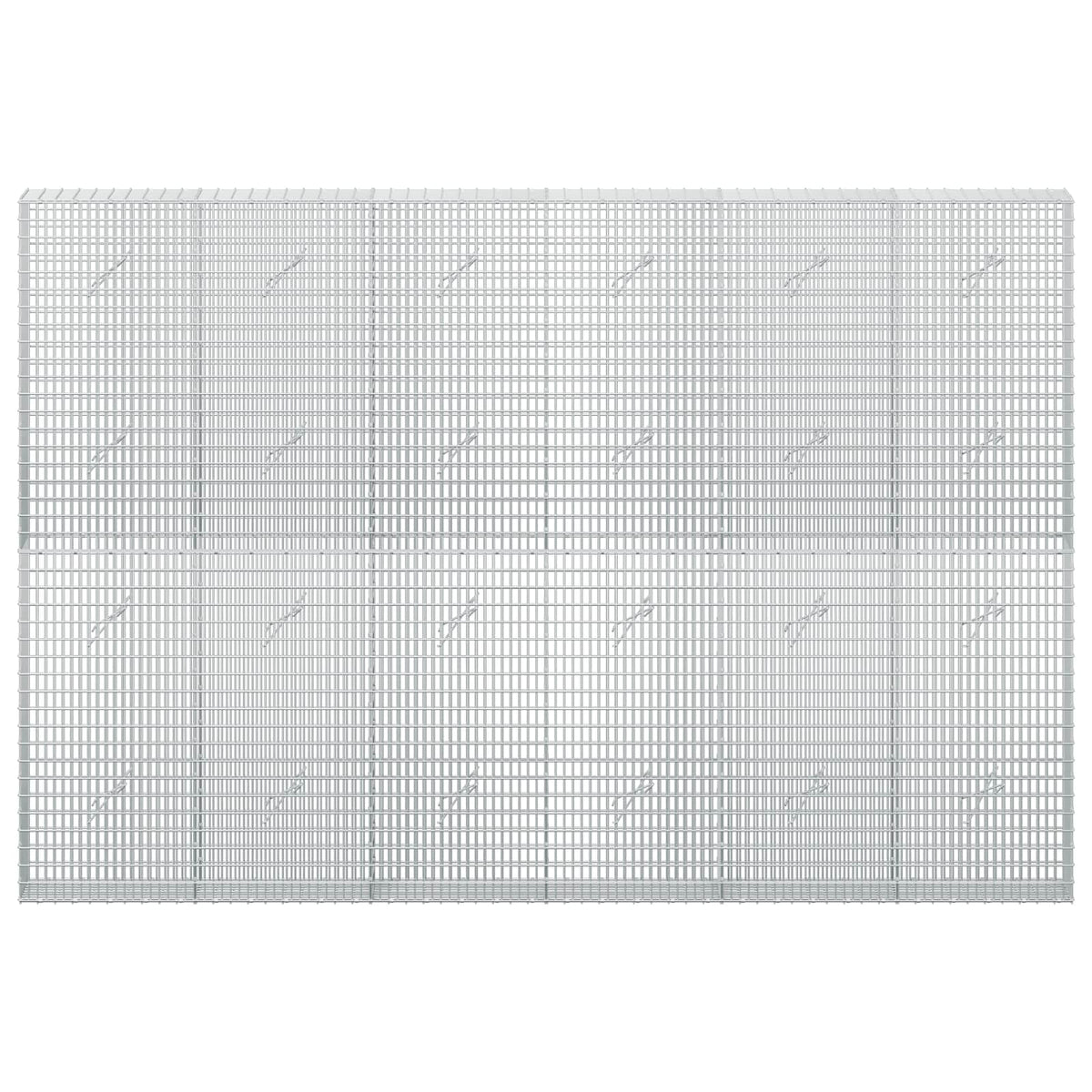vidaXL Gabion with 5 mm Wire and 5x2.5 cm Mesh 300x20x200 cm 3