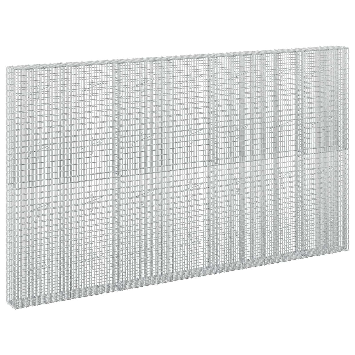 vidaXL Gabion with 5 mm Wire and 5x2.5 cm Mesh 350x20x200 cm 2