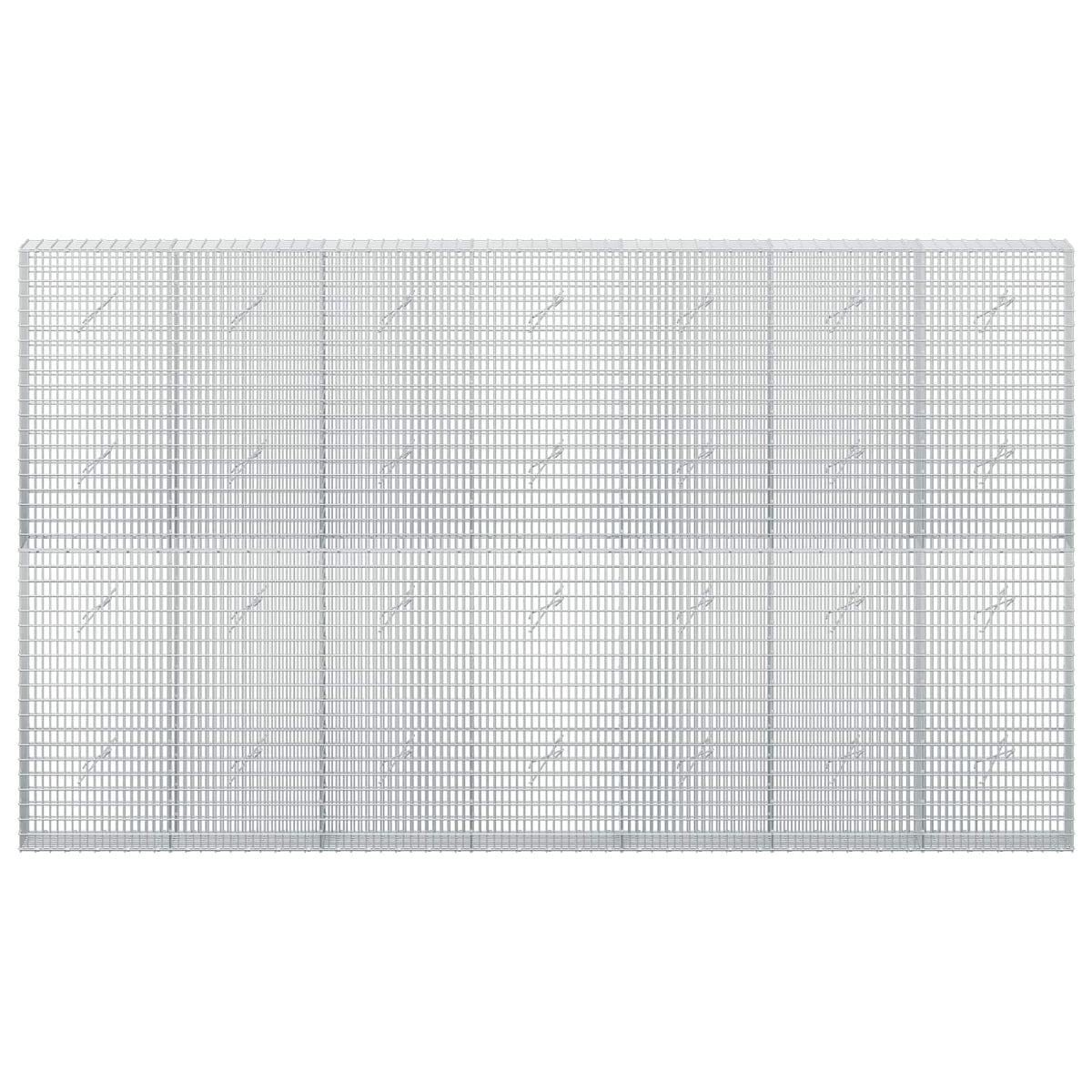 vidaXL Gabion with 5 mm Wire and 5x2.5 cm Mesh 350x20x200 cm 3