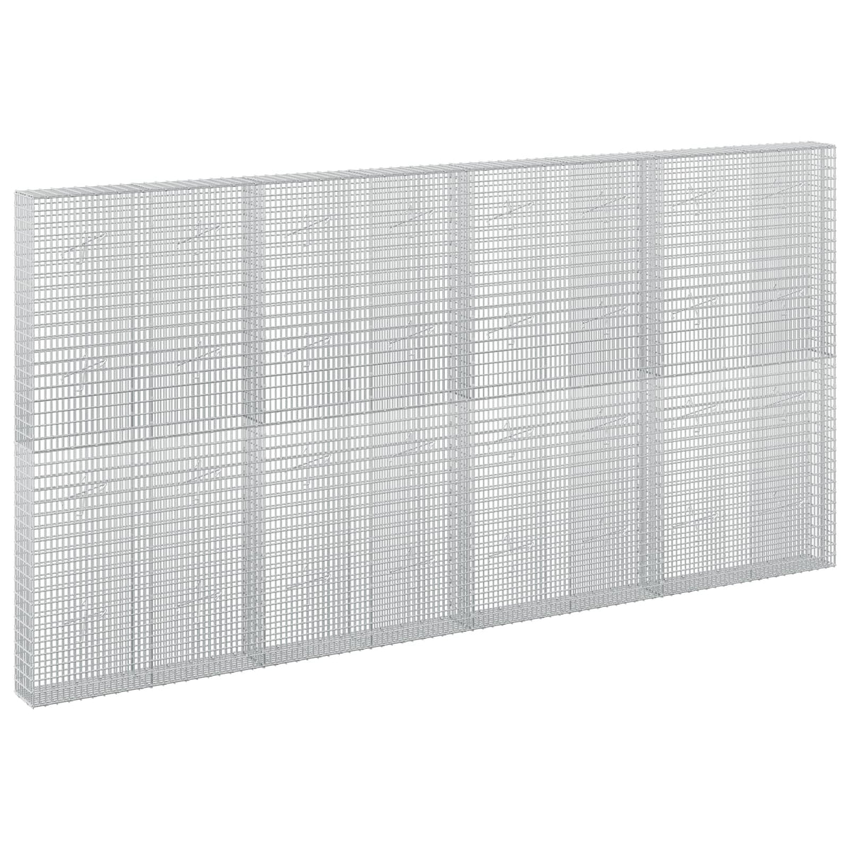 vidaXL Gabion with 5 mm Wire and 5x2.5 cm Mesh 400x20x200 cm 2