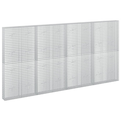 vidaXL Gabion with 5 mm Wire and 5x2.5 cm Mesh 400x20x200 cm 2