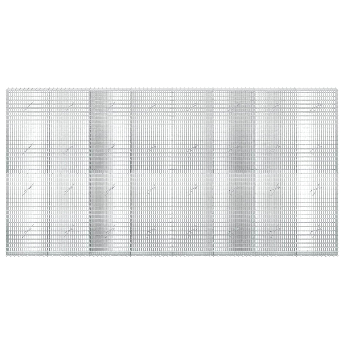 vidaXL Gabion with 5 mm Wire and 5x2.5 cm Mesh 400x20x200 cm 3