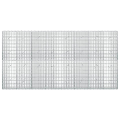 vidaXL Gabion with 5 mm Wire and 5x2.5 cm Mesh 400x20x200 cm 3