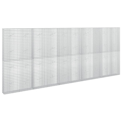 vidaXL Gabion with 5 mm Wire and 5x2.5 cm Mesh 500x20x200 cm 2
