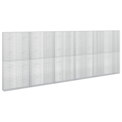 vidaXL Gabion with 5 mm Wire and 5x2.5 cm Mesh 550x20x200 cm 2