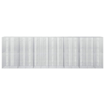 vidaXL Gabion with 5 mm Wire and 5x2.5 cm Mesh 650x20x200 cm 3