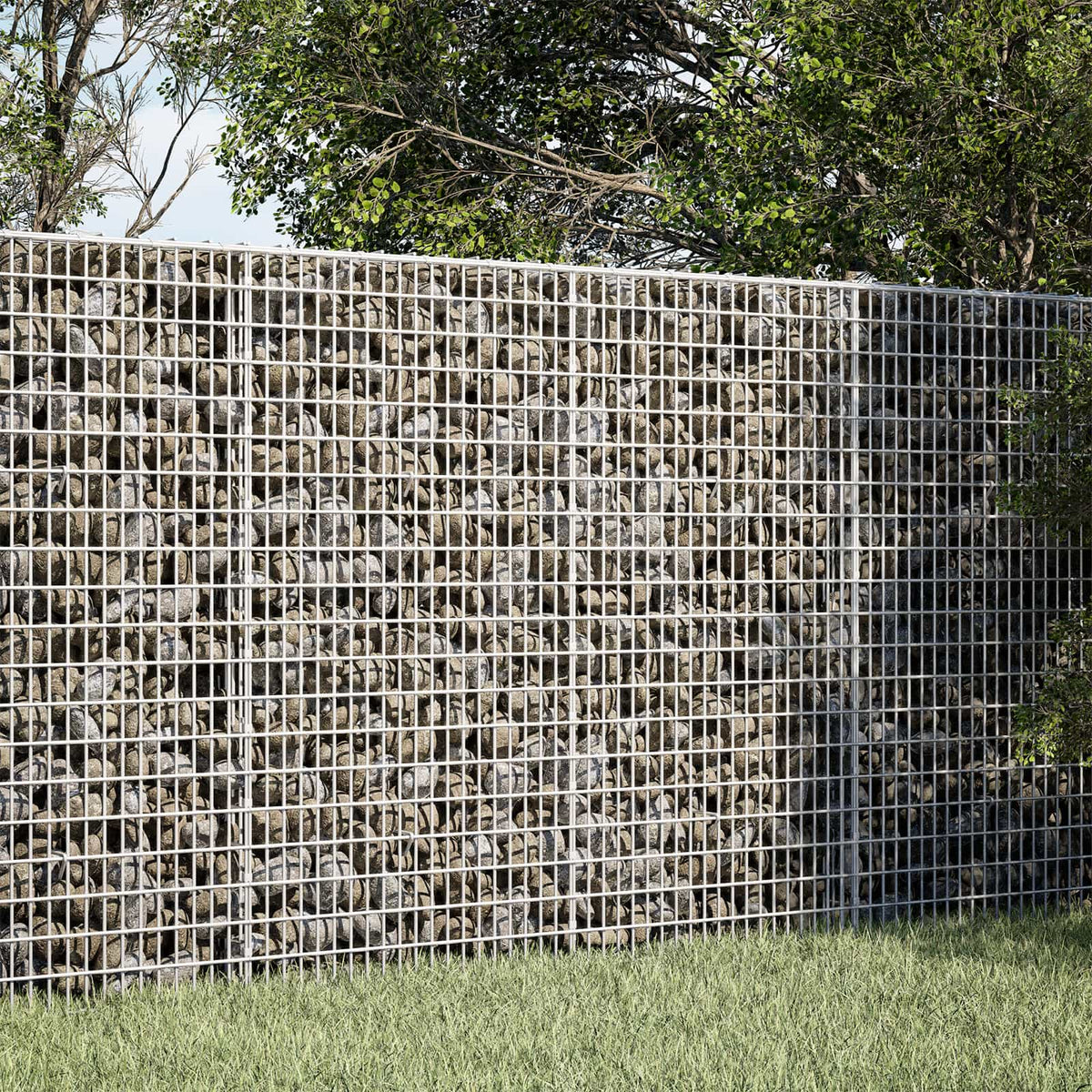 vidaXL Gabion with 5 mm Wire and 5x2.5 cm Mesh 50x30x100 cm