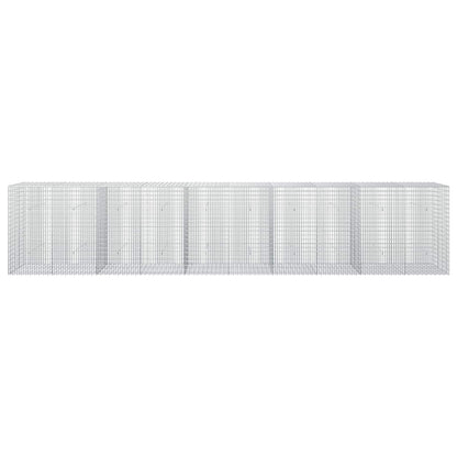 vidaXL Gabion with 5 mm Wire and 5x2.5 cm Mesh 500x30x100 cm 3