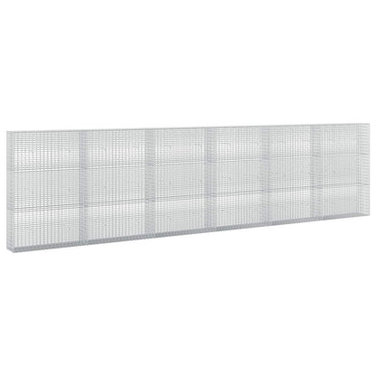vidaXL Gabion with 5 mm Wire and 5x2.5 cm Mesh 600x30x150 cm 2