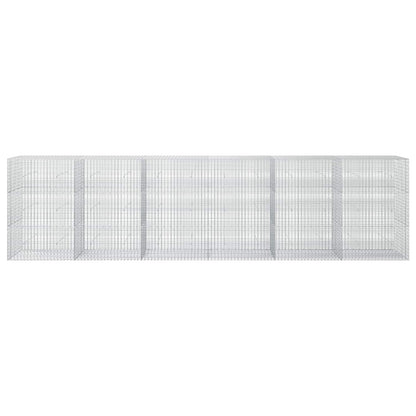 vidaXL Gabion with 5 mm Wire and 5x2.5 cm Mesh 600x30x150 cm 3