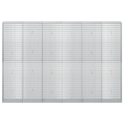 Gabion with 5 mm Wire and 5x2.5 cm Mesh 50x30x200 cm Height 200 cm Thickness 30 cm 50–1000 cm 300 cm