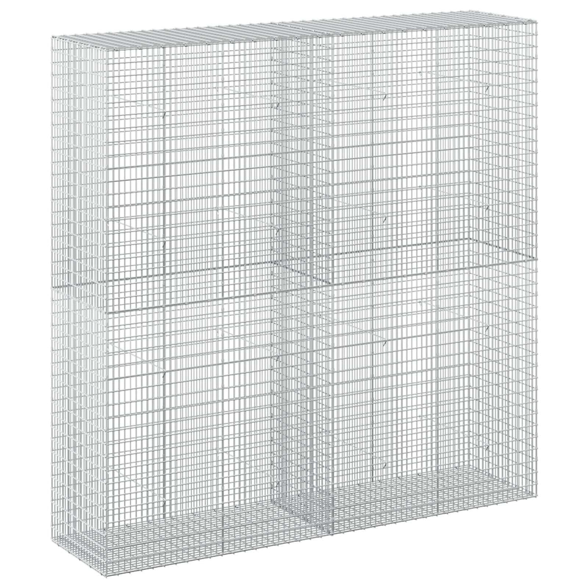 vidaXL Gabion with 5 mm Wire and 5x2.5 cm Mesh 200x50x200 cm 2