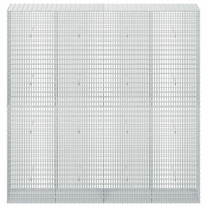 vidaXL Gabion with 5 mm Wire and 5x2.5 cm Mesh 200x50x200 cm 3