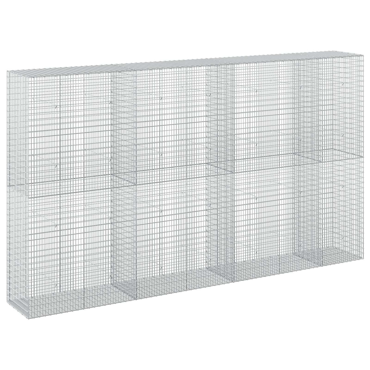 vidaXL Gabion with 5 mm Wire and 5x2.5 cm Mesh 350x50x200 cm 2
