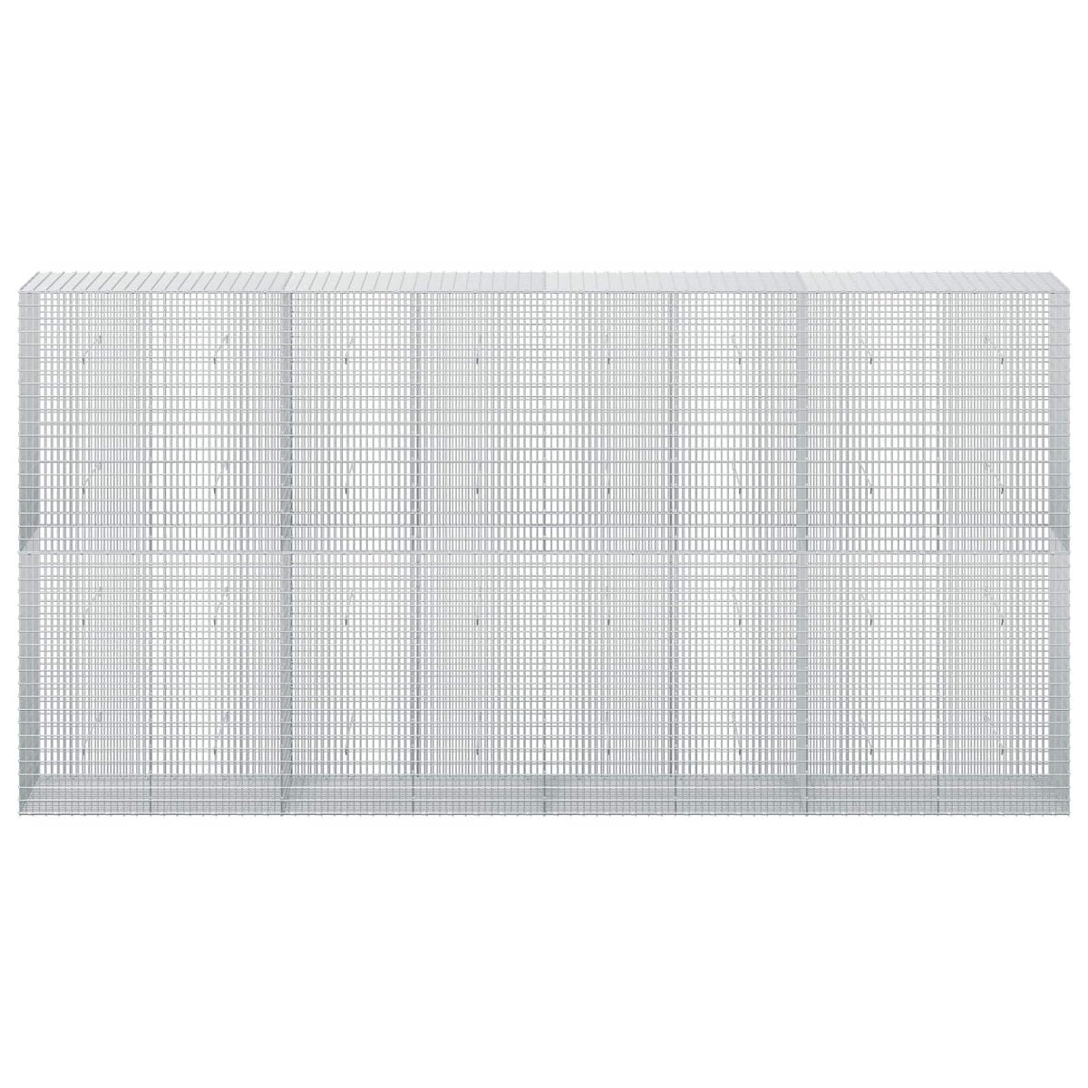 vidaXL Gabion with 5 mm Wire and 5x2.5 cm Mesh 400x50x200 cm 3