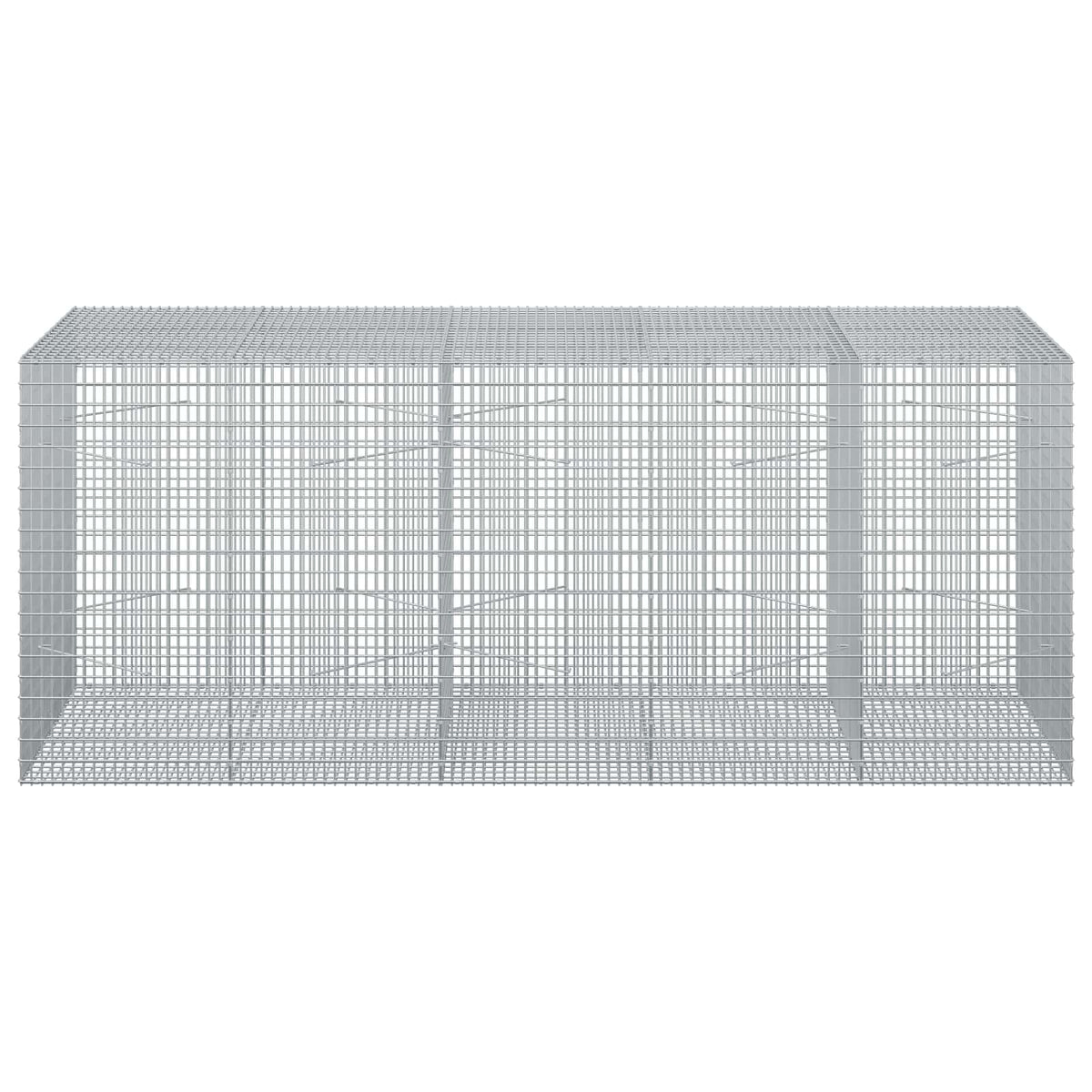 vidaXL Gabion with 5 mm Wire and 5x2.5 cm Mesh 250x100x100 cm 3