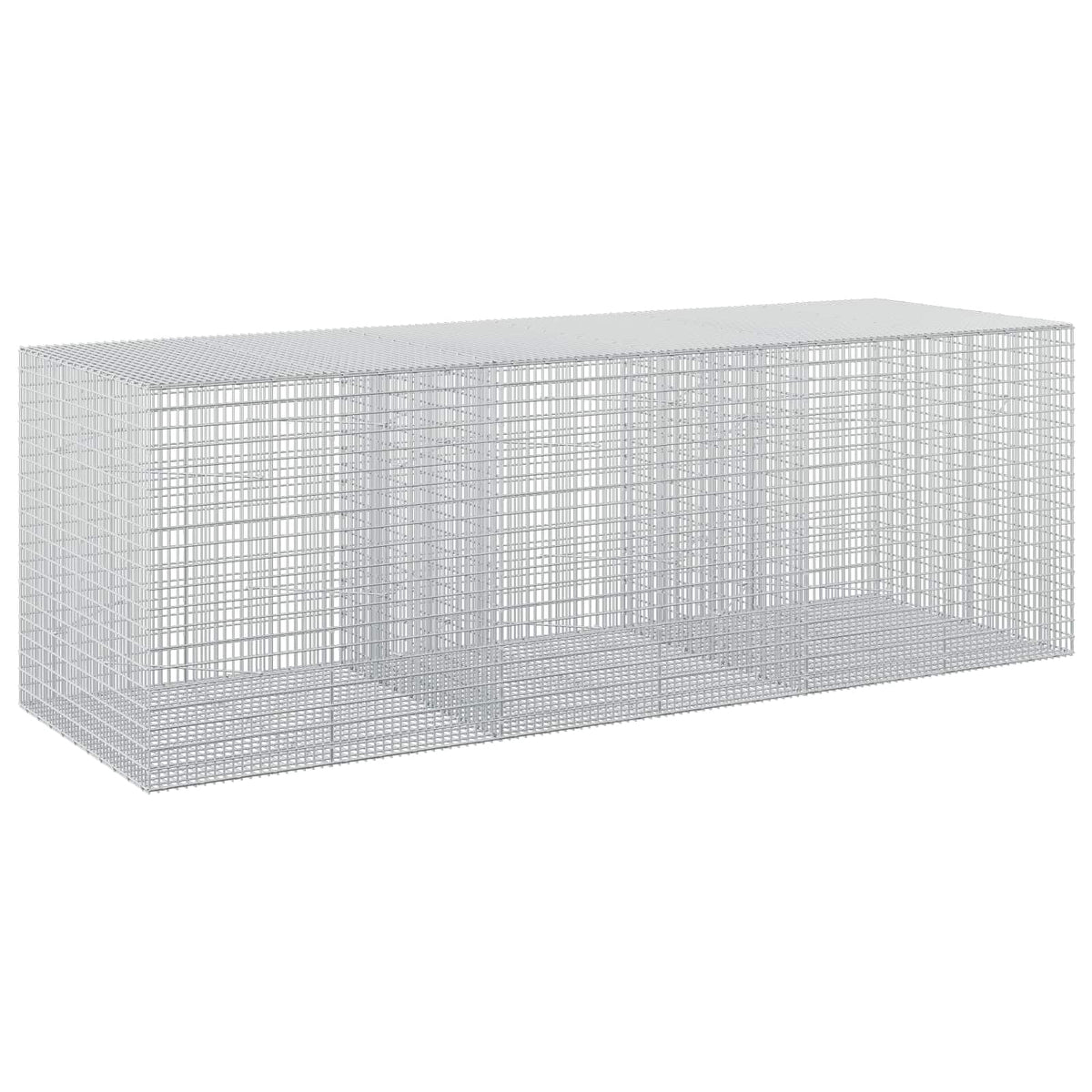 vidaXL Gabion with 5 mm Wire and 5x2.5 cm Mesh 300x100x100 cm 2