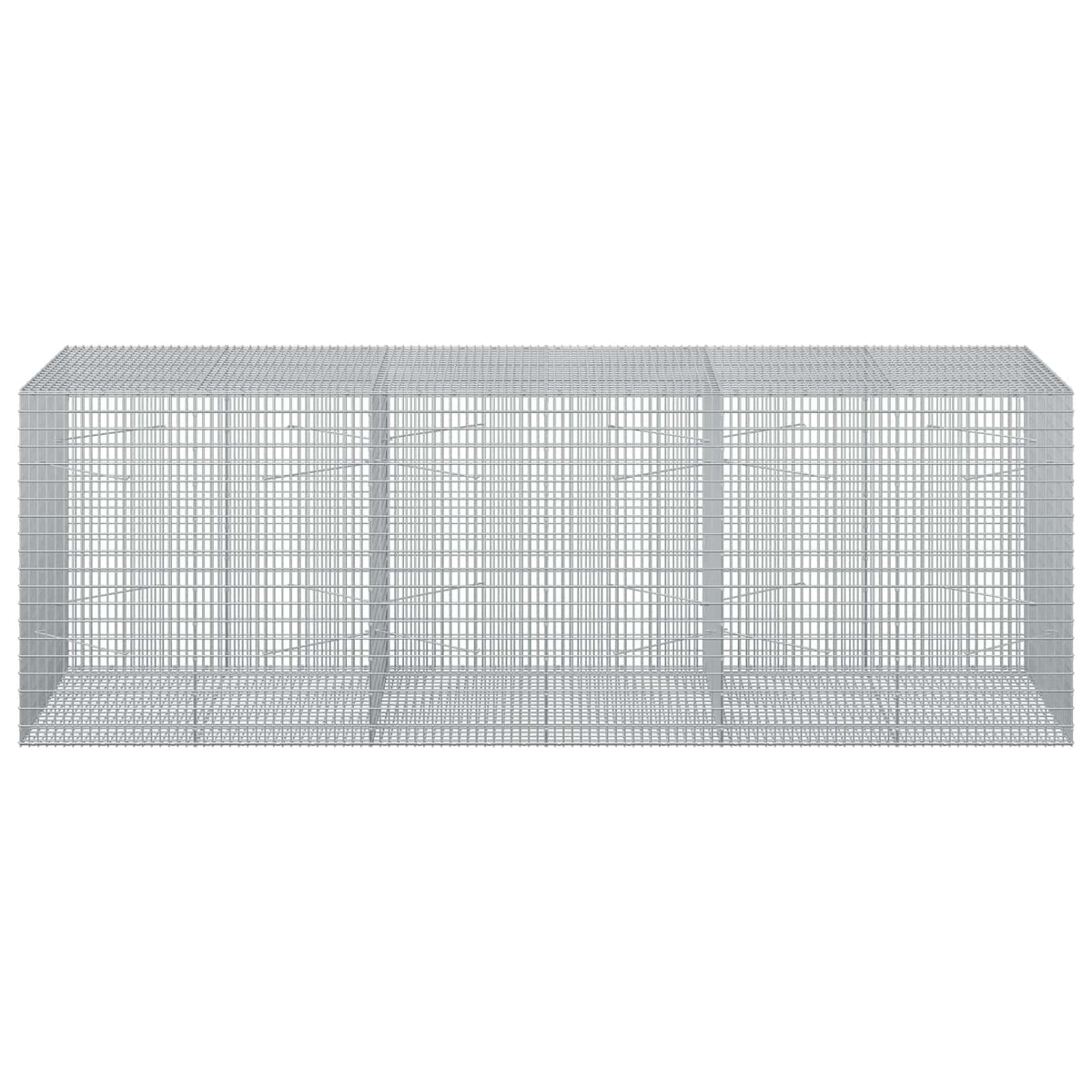 vidaXL Gabion with 5 mm Wire and 5x2.5 cm Mesh 300x100x100 cm 3