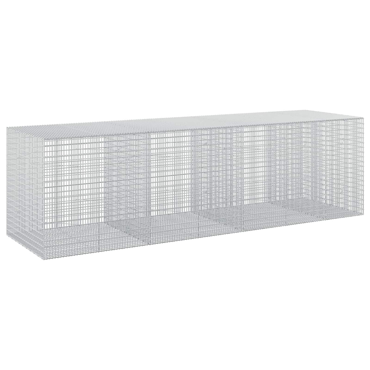 vidaXL Gabion with 5 mm Wire and 5x2.5 cm Mesh 350x100x100 cm 2