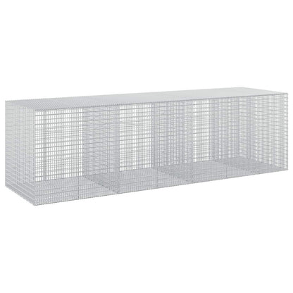 vidaXL Gabion with 5 mm Wire and 5x2.5 cm Mesh 350x100x100 cm 2