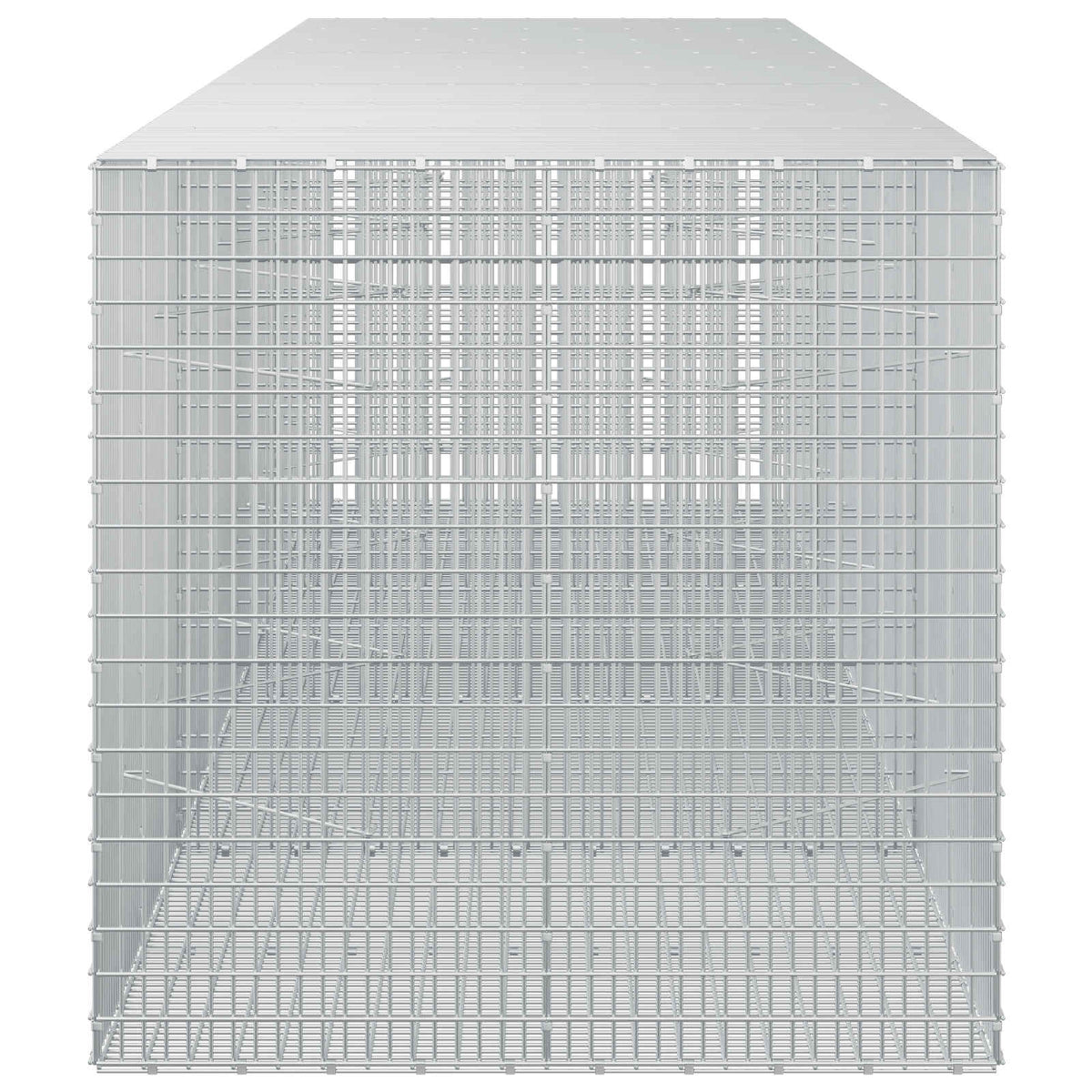 vidaXL Gabion with 5 mm Wire and 5x2.5 cm Mesh 400x100x100 cm 4