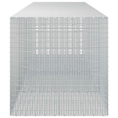 vidaXL Gabion with 5 mm Wire and 5x2.5 cm Mesh 400x100x100 cm 4