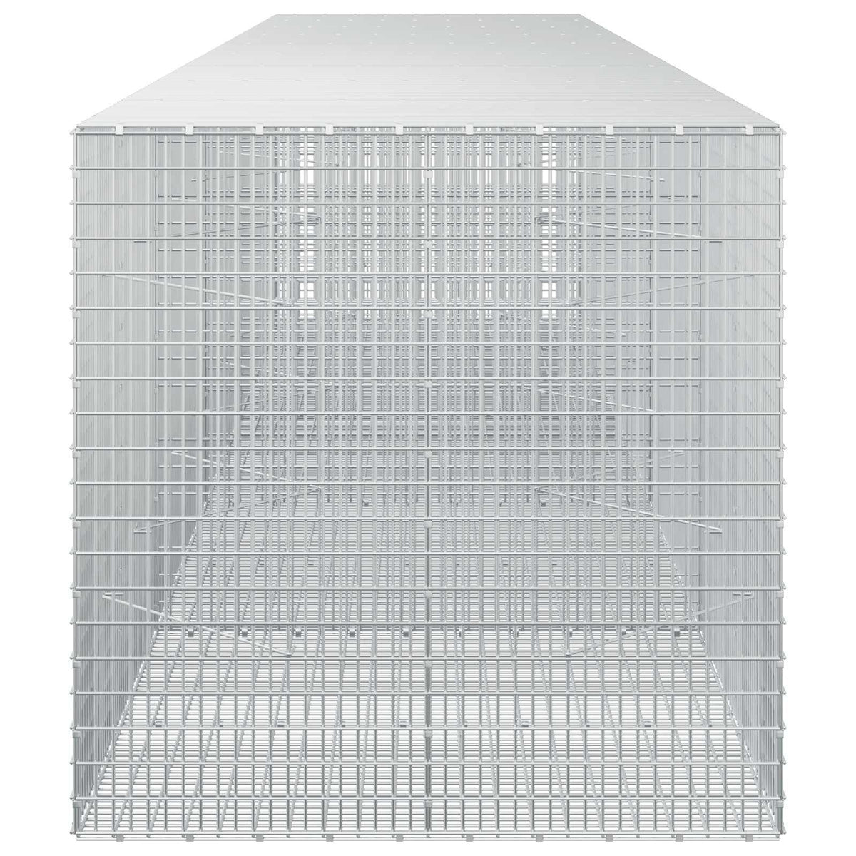 vidaXL Gabion with 5 mm Wire and 5x2.5 cm Mesh 450x100x100 cm 4